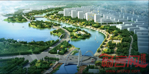 唐山市陡河河道景观城市段景观设计规划