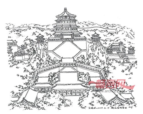 颐和园佛香阁(一) -- 建筑畅言网