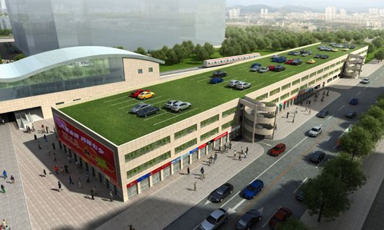 北京五道口商业中心区立体停车楼