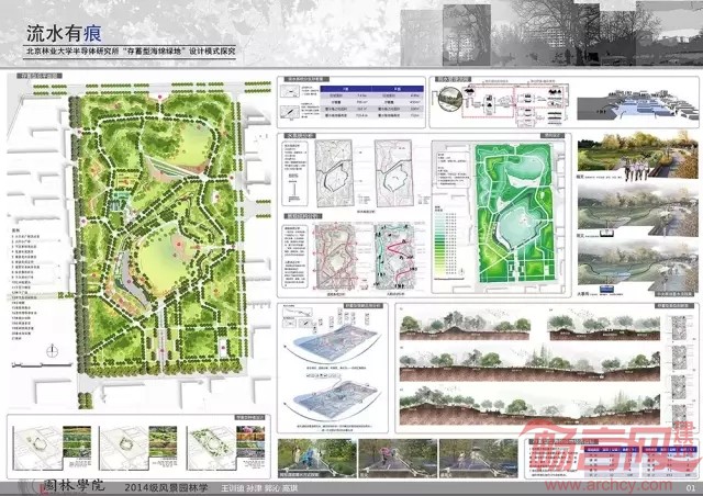 流水有痕--北京林业大学半导体研究所海绵绿