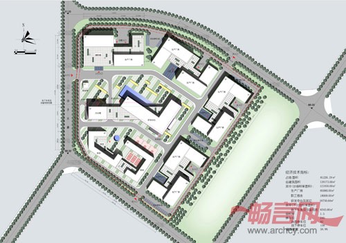 总平面图; 生态工程总平面图; 南车宁波产业基地项目总平面图