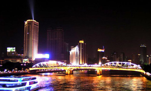 广州海珠区魅力夜景(图片来源:百度)