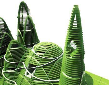 立体城市狂想 1平方公里住10万人