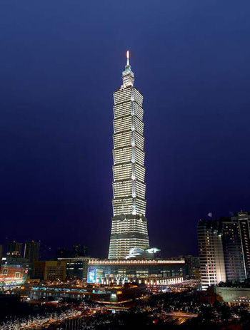 台北101大厦(508米)